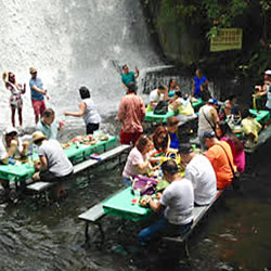Phillippines lunch in a creek