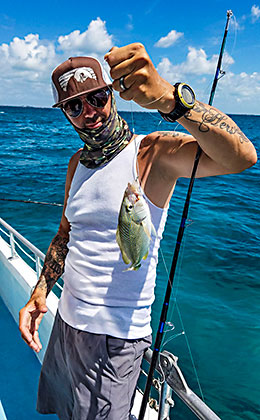 Catching fish off Islamorada, Key West