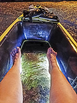 See-through bottom kayak