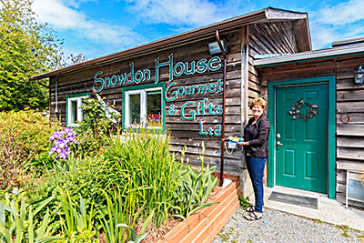 Laura Waters at her Snowdon House