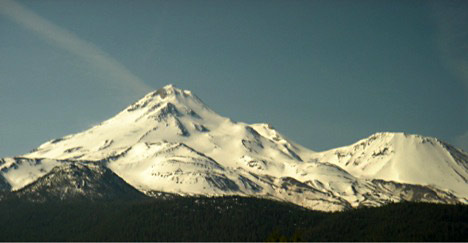 Mount Shasta view from Amtrakl