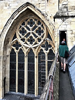 England, York Minster staind glass