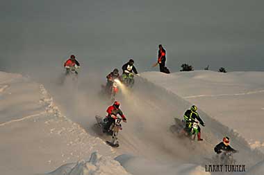 McCall, Idaho snowmobile race