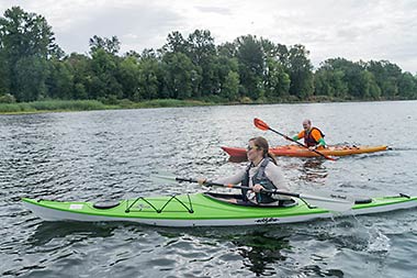Salem River to Ridge Race kayakers