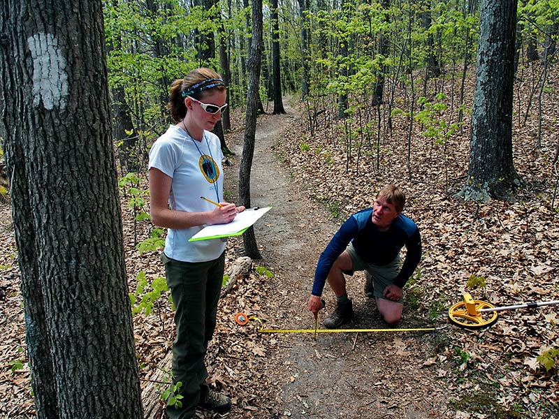 Appalachian Trail USGS measuring