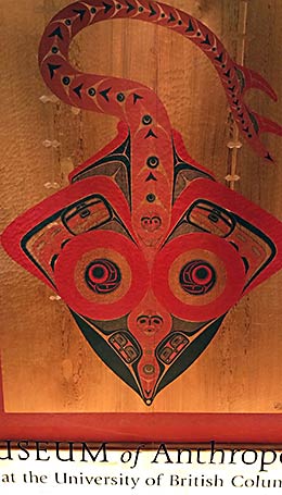 Listel Hotel Aboriginal art from UBC Museum of Anthropology