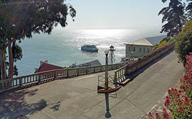 Alcatraz road to the cellhouse