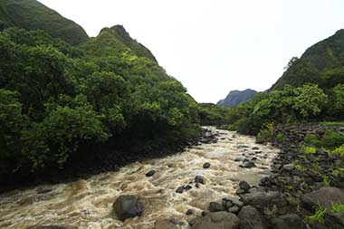 Road to Kahului Iao Valley River