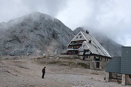 Slovenia Mount Triglav climb Kredarica Hut