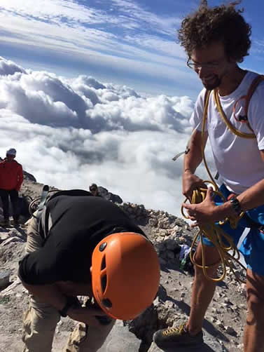 Slovenia Mount Triglav climb, author gets whipped