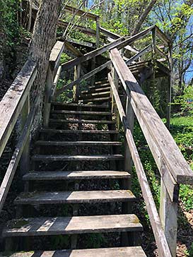 Eureka Springs Arkansas staircase