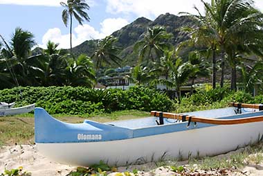 Oahu outrigger canoe