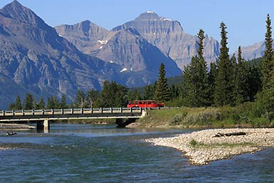 Glacier National Park camp view