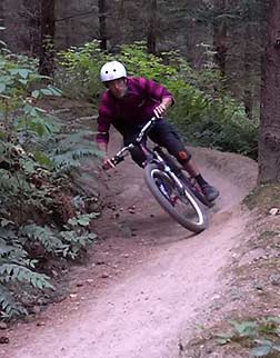 Trail biker