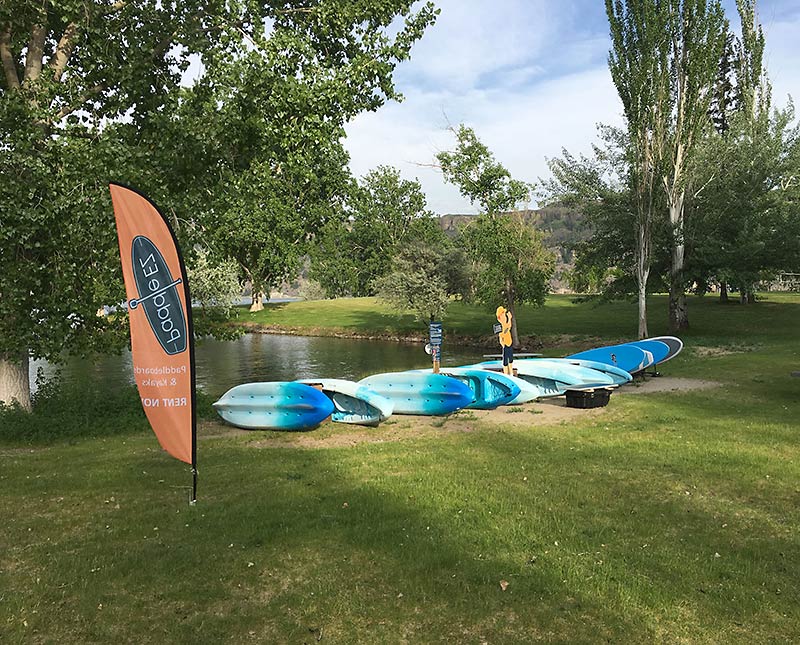 Paddleboards and kayaks 