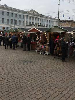 Helsinki outdoor market stalls