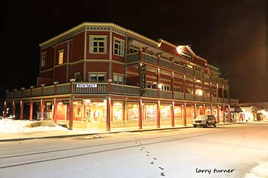 Kaslo Hotel fresh snow