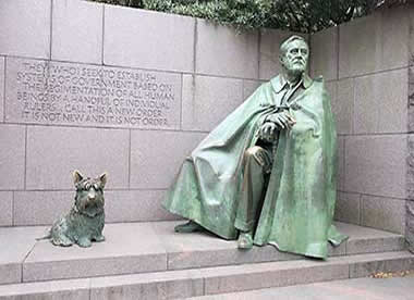 FDR and his dog Fala