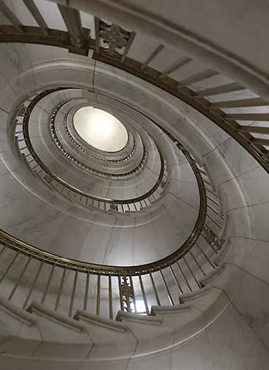 The Court's spiral staircase