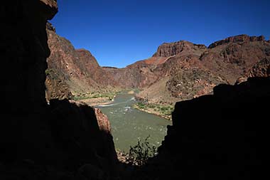 Grand Canyon Colorado River trail view