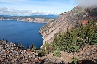Crater Lake Mount Scott Trail view
