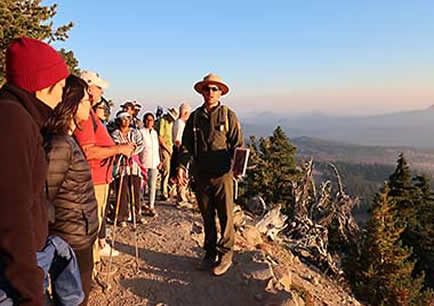 Crater Lake evening ranger talk on Garfield Peak