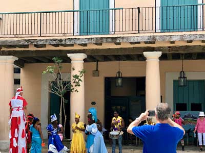 Cuba colorful costumes