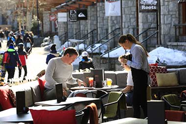 Whistler Village outdoor cafe