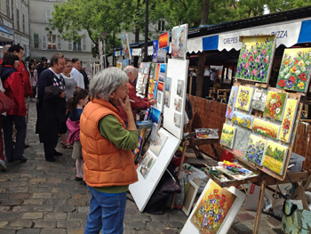 Montmartre art scene