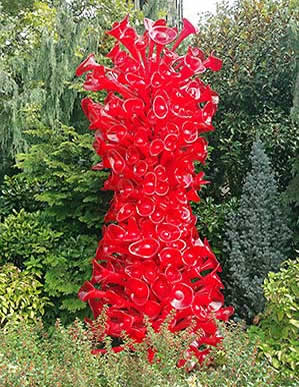 Chihuly outdoor garden flowers