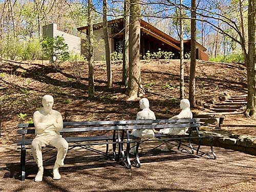 George Segal’s Three People on Four Benches (1979)