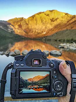 Photographing Convict Lake