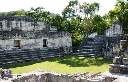 Guatemala, Tikal Central Acropolis, Court 2, Structure 5D-65