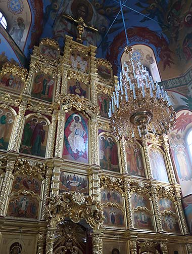 Inside the Irkutsk church