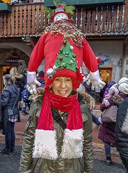 Crazy Christmas hat in Leavenworth, WA