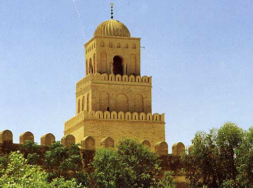 Tunisia, Kairouan Great Mosque minaret