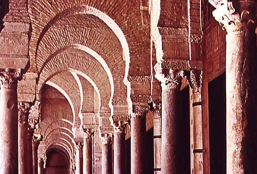 Tunisia, Kaiouan Great Mosque interior