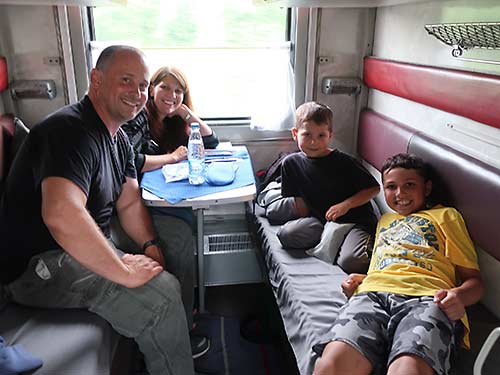 Trans-Siberian Railway family compartment