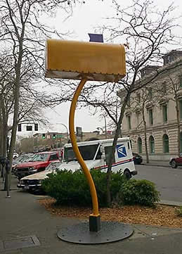 Giant mail box and mail truck