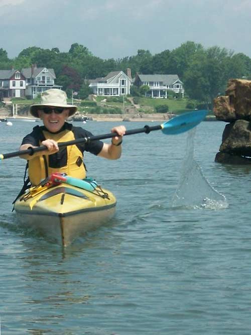 Jeff Blumenfeld kayaking Connecticut