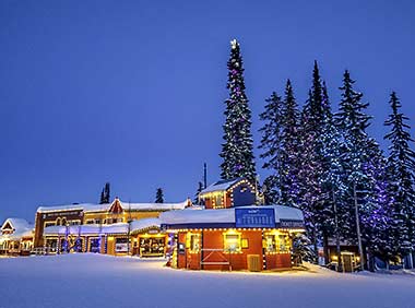 Silver Star Village at dusk