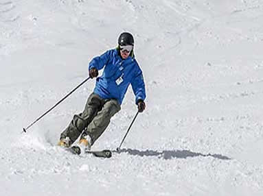 Ernie Sollid skiing