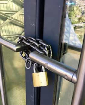 Republic of Georgia Tbilisi padlocked concert hall