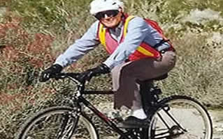 Dad on his new bike at age 74