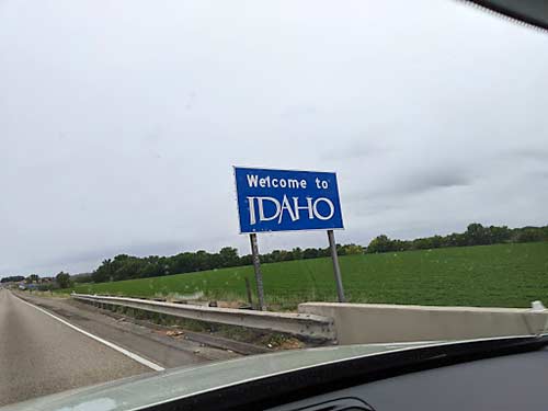 Idaho welcome sign
