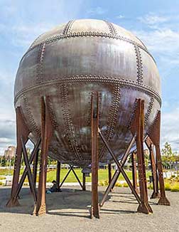 Acid ball on Bellingham waterfront