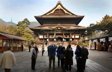 Zenko-Ji Buddhist Temple in the center of Nagano, Japan