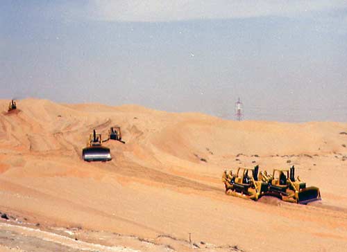 Abu Dhabi Liwa leveling the desert