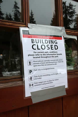 Most Crater Lake facilities are closed