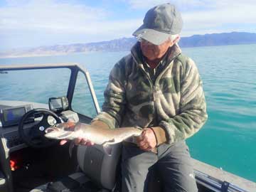 Fishing on Pyramid Lake